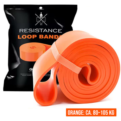 Orange Widerstandsband 80-105 kg kaufen – Resistance Band für Maximalkraft, Powerlifting und Klimmzugtraining