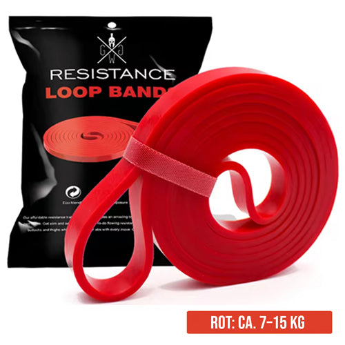 Rotes Widerstandsband 7-15 kg kaufen – Resistance Band für Frauen Fitness, Booty Workouts und Aufwärmen