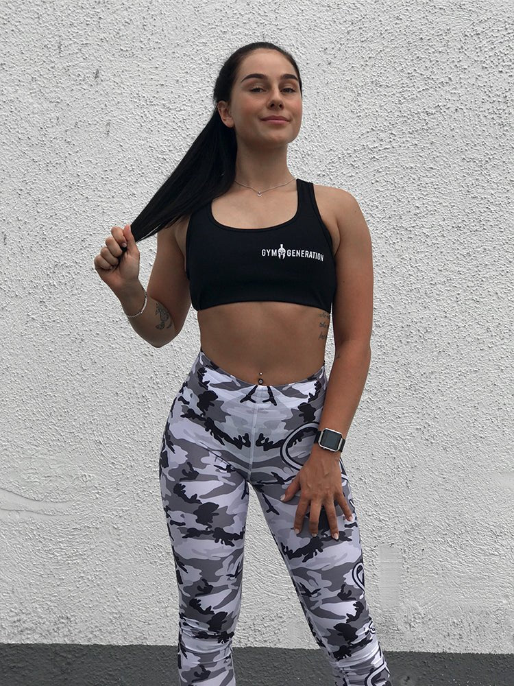 Fitness Leggings im Camo-Design, sportlich und funktional.