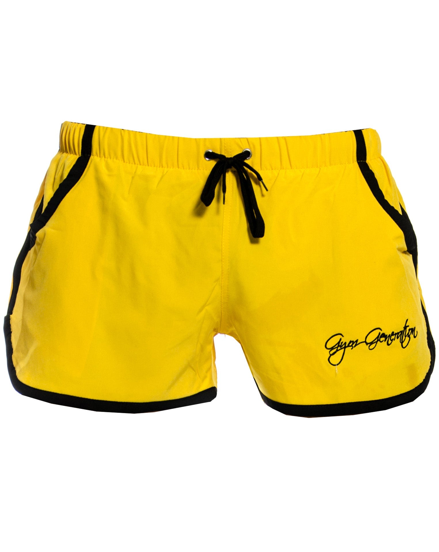 Yellow athletic hot sale shorts