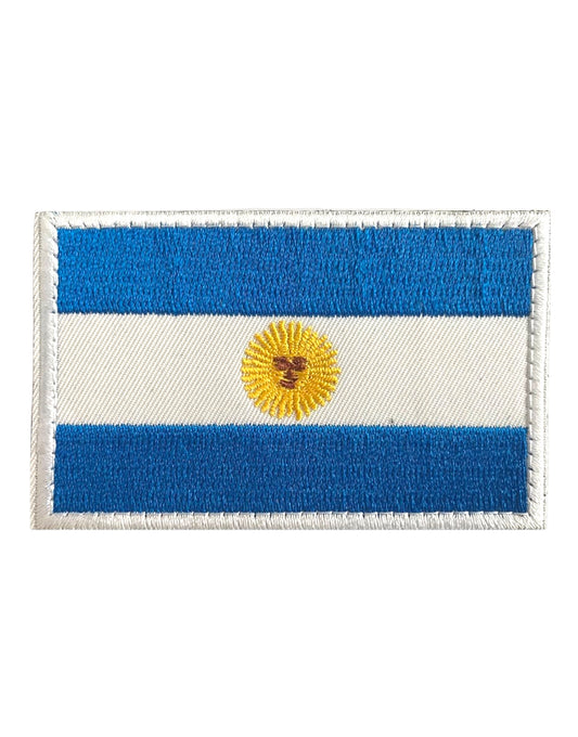 Argentinien Flagge Patch – hochwertiges Design mit Klettverschluss, perfekt für alle, die ihre Verbundenheit mit Argentinien zeigen möchten.