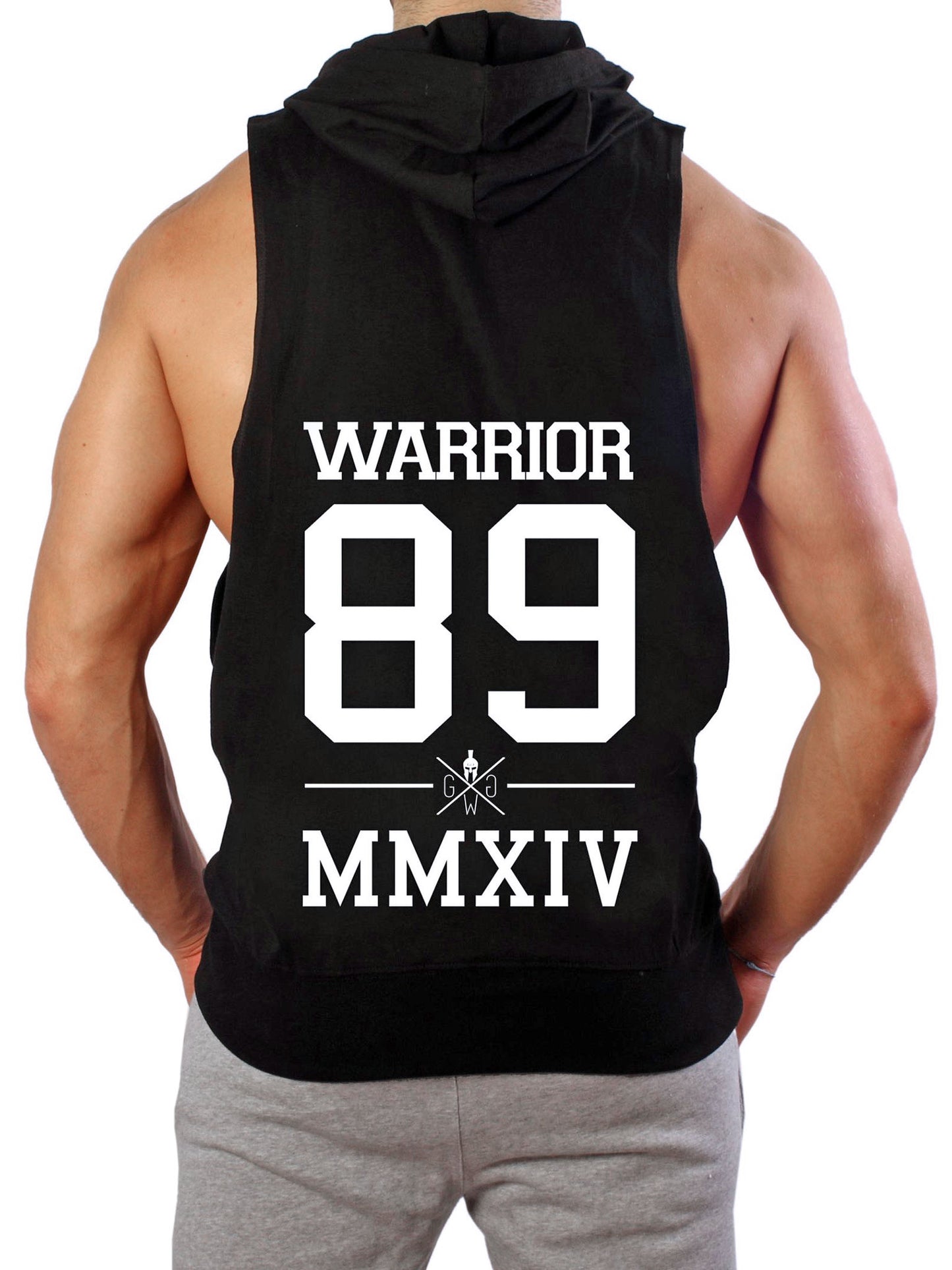 Athletic Black Hooded Tank Top with Full Range of Motion for Active Lifestyle