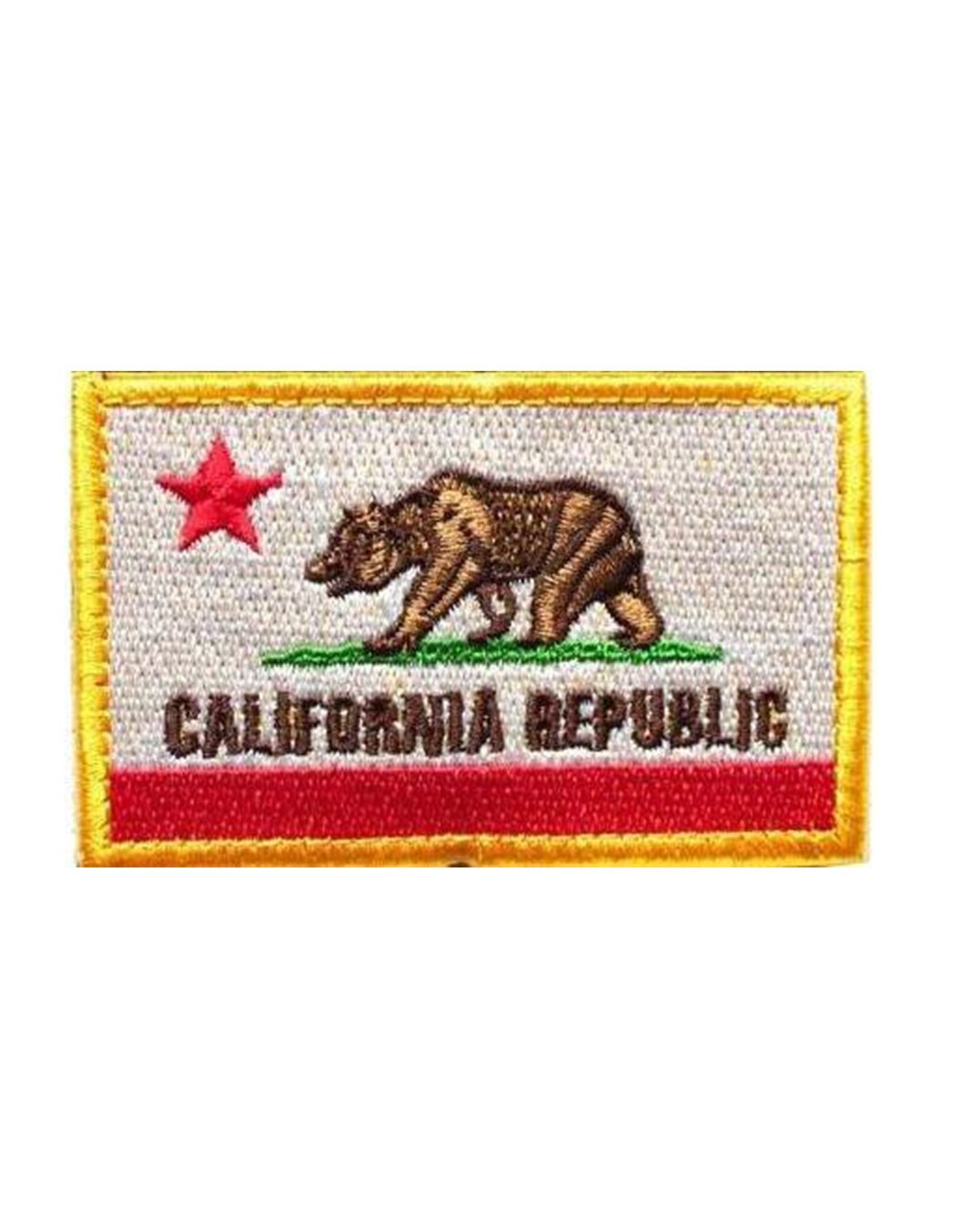 California Republic Patch – Hochwertiger, farbiger Klettverschluss-Patch von Gym Generation – Ideal für deinen Rucksack oder Kleidung.