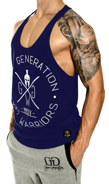 Classic Stringer Tank Top - Navy - Gym Generation®--www.gymgeneration.ch