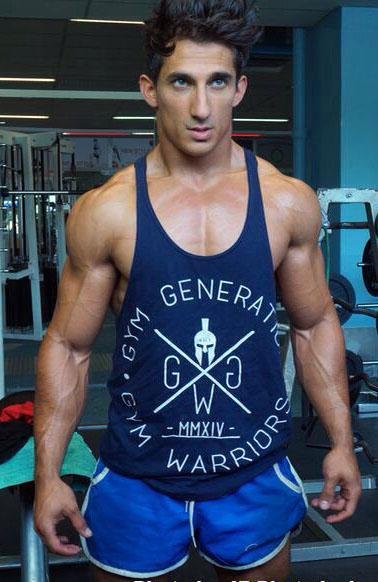 Classic Stringer Tank Top - Navy - Gym Generation®--www.gymgeneration.ch