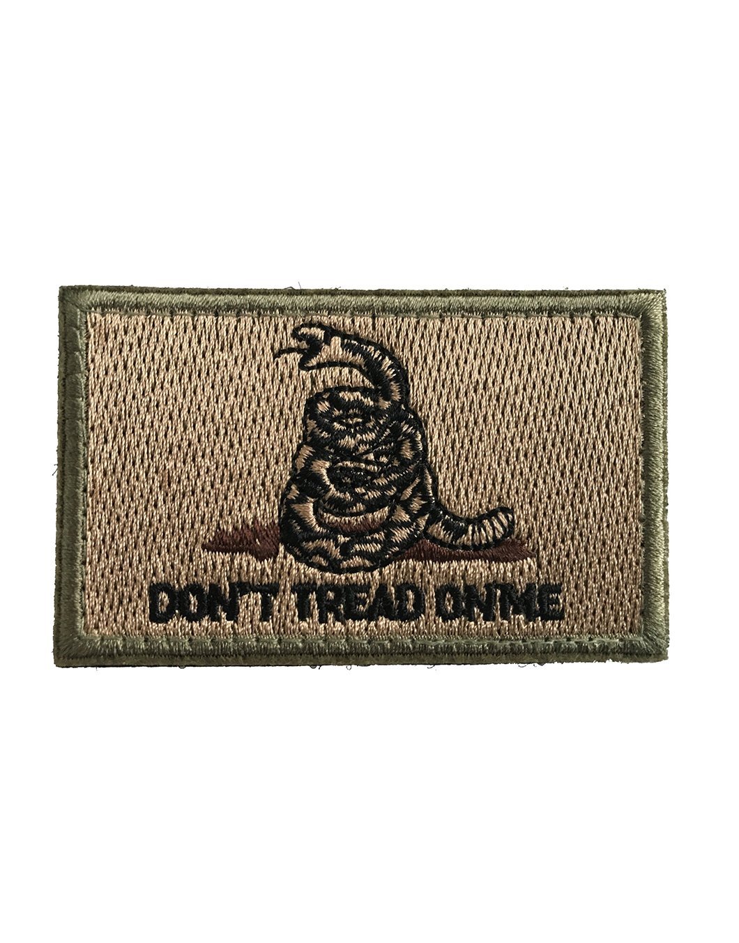 Don’t Tread On Me Patch von Gym Generation – hochwertig verarbeitet, mit ikonischem Gadsden-Flag-Design, perfekt für individuelle Accessoires und Outdoor-Gear.