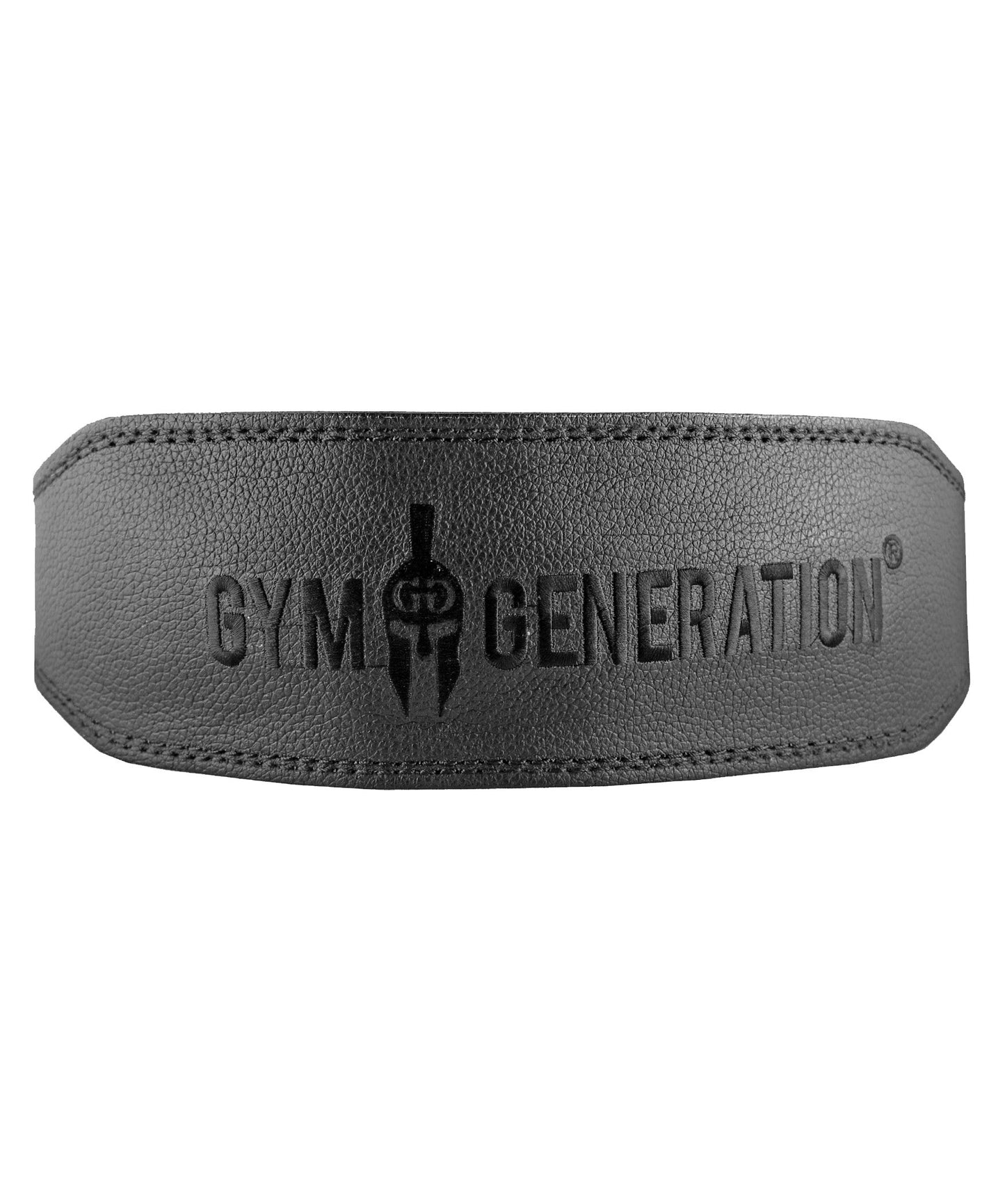 Gewichthebergürtel aus Leder - All Black - Gym Generation®--www.gymgeneration.ch