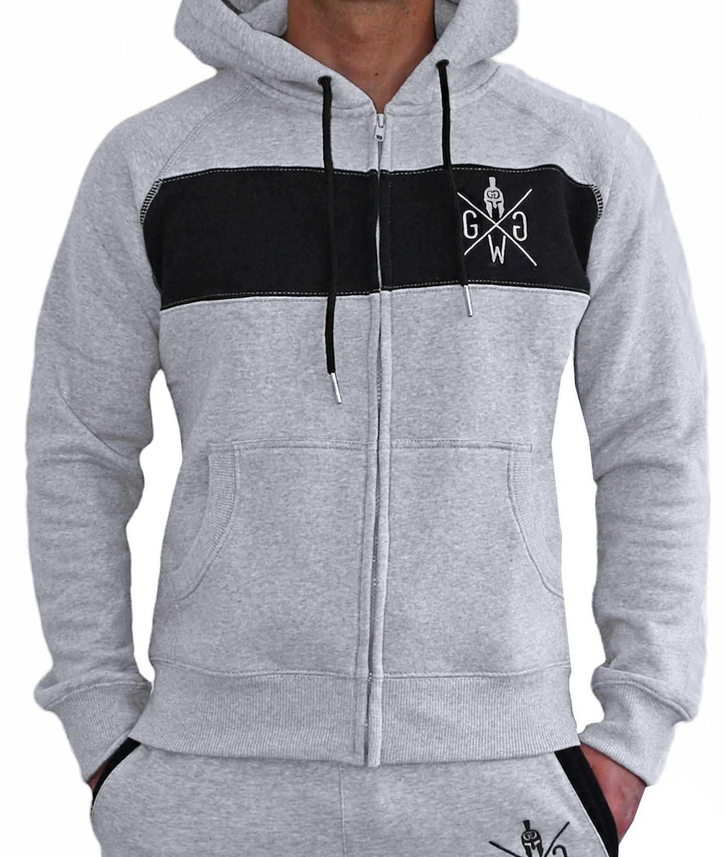 Gym Hoodie Grau – komfortabler und langlebiger Herren Pullover mit verstellbarer Kapuze und zeitlosem Look, ideal für Outdoor-Training und Freizeit.