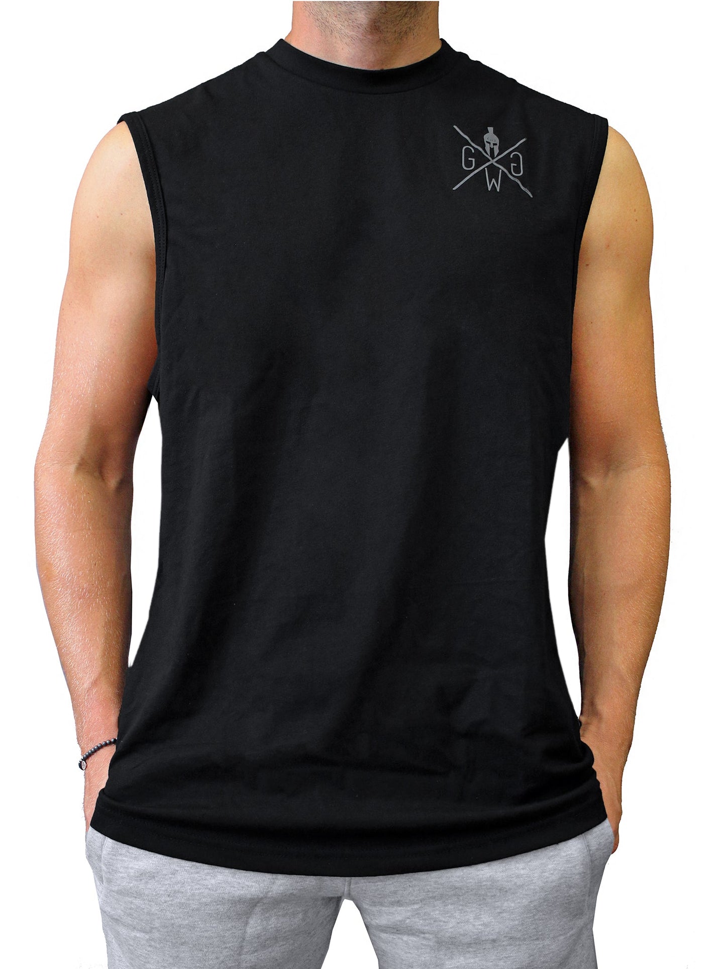 Fitness Tank Top Schwarz – Ultra-leichtes und atmungsaktives Tank von Gym Generation, mit sportlichem Look für Workouts und Freizeit.