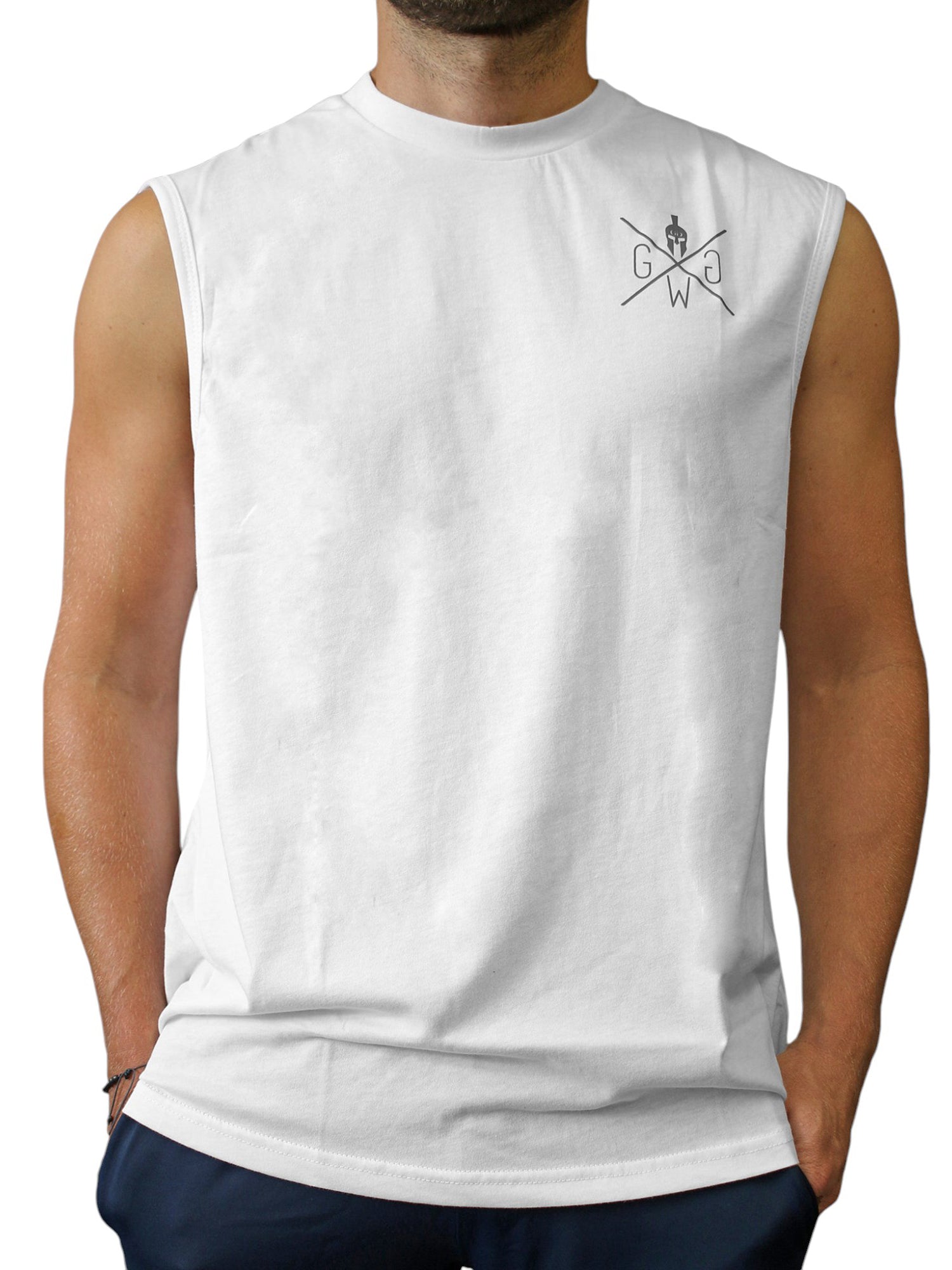 Gym Generation Tank Top Weiß – Modernes und atmungsaktives Tank für Herren mit ergonomischem Schnitt, perfekt für Training und Streetstyle.