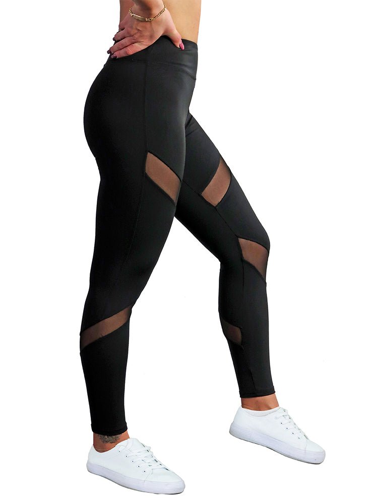 MOTORUN Pantalon Sport Femme Leggings Yoga Noir Pour Fitness (05Rose XL)