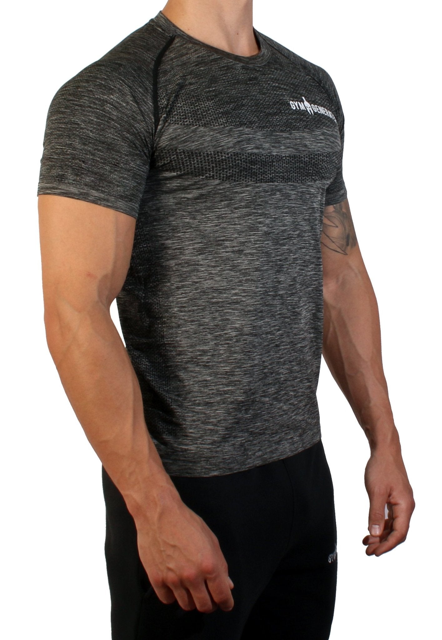 Seamless Fitness Shirt - Gunmetal - Gym Generation®--www.gymgeneration.ch