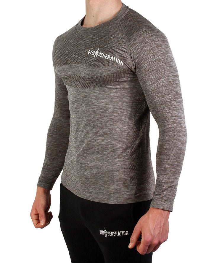 Seamless Longsleeve Sport Shirt - Cypres - Gym Generation®--www.gymgeneration.ch