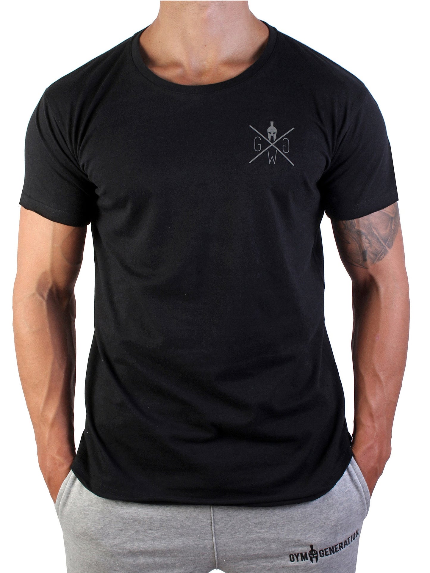 Vielseitiges schwarzes Gym T-Shirt für Herren, ideal für Workouts und lässige Alltagslooks.
