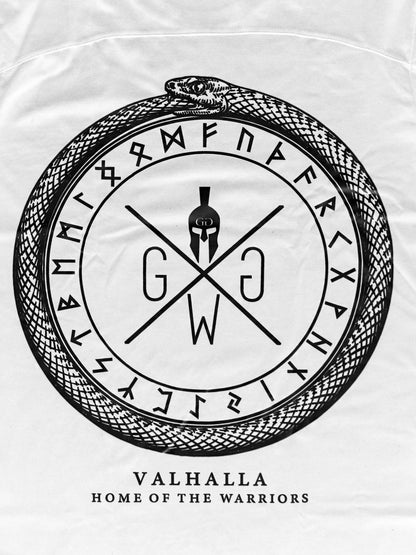 Vielseitiges Valhalla T-Shirt für Herren, kombiniert sportlichen Komfort mit einem Hauch von Wikinger-Ruhm.