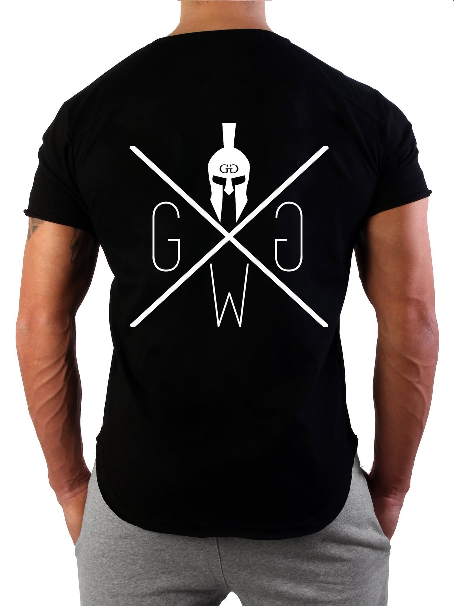 Warriors T-Shirt Herren Schwarz – stylisches Statement-Shirt mit kraftvollem Design, bequem und vielseitig kombinierbar für aktive Männer mit einem urbanen Lifestyle.